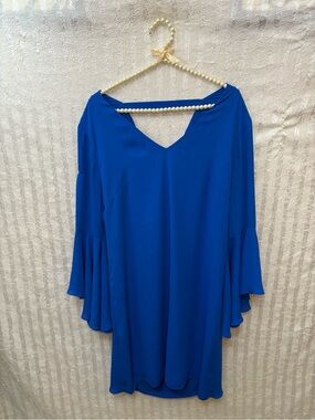 White House Black Market Electric Blue Dress size 12